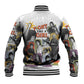 Black History Fight Like A Girl Baseball Jacket African Feminist Icons and Bold Retro Art Style - African Pride