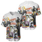Black History Fight Like A Girl Baseball Jersey African Feminist Icons and Bold Retro Art Style - African Pride