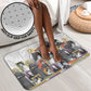 Black History Fight Like A Girl Bathroom Set African Feminist Icons and Bold Retro Art Style - African Pride