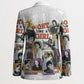 Black History Fight Like A Girl Blazer African Feminist Icons and Bold Retro Art Style - African Pride