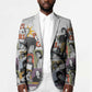 Black History Fight Like A Girl Blazer African Feminist Icons and Bold Retro Art Style - African Pride
