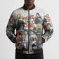 Black History Fight Like A Girl Bomber Puffer Jacket African Feminist Icons and Bold Retro Art Style - African Pride