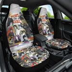 Black History Fight Like A Girl Car Seat Cover African Feminist Icons and Bold Retro Art Style - African Pride