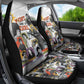 Black History Fight Like A Girl Car Seat Cover African Feminist Icons and Bold Retro Art Style - African Pride