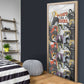 Black History Fight Like A Girl Door Cover African Feminist Icons and Bold Retro Art Style - African Pride