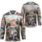 Black History Fight Like A Girl Hockey Jersey African Feminist Icons and Bold Retro Art Style - African Pride