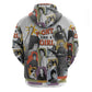 Black History Fight Like A Girl Hoodie African Feminist Icons and Bold Retro Art Style - African Pride