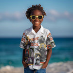 Black History Fight Like A Girl Kid Hawaiian Shirt African Feminist Icons and Bold Retro Art Style - African Pride