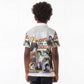 Black History Fight Like A Girl Kid Polo Shirt African Feminist Icons and Bold Retro Art Style - African Pride