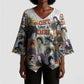 Black History Fight Like A Girl Kimono Sleeve Blouse African Feminist Icons and Bold Retro Art Style - African Pride