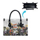 Black History Fight Like A Girl Leather Bag African Feminist Icons and Bold Retro Art Style - African Pride