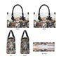 Black History Fight Like A Girl Leather Bag African Feminist Icons and Bold Retro Art Style - African Pride
