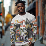 Black History Fight Like A Girl Long Sleeve Shirt African Feminist Icons and Bold Retro Art Style - African Pride