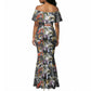 Black History Fight Like A Girl Mermaid Dress African Feminist Icons and Bold Retro Art Style - African Pride