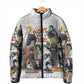 Black History Fight Like A Girl Padded Jacket African Feminist Icons and Bold Retro Art Style - African Pride