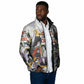 Black History Fight Like A Girl Padded Jacket African Feminist Icons and Bold Retro Art Style - African Pride