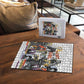 Black History Fight Like A Girl Puzzle African Feminist Icons and Bold Retro Art Style - African Pride