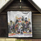 Black History Fight Like A Girl Quilt African Feminist Icons and Bold Retro Art Style - African Pride