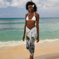 Black History Fight Like A Girl Sarong African Feminist Icons and Bold Retro Art Style - African Pride