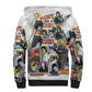Black History Fight Like A Girl Sherpa Hoodie African Feminist Icons and Bold Retro Art Style - African Pride
