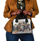 Black History Fight Like A Girl Shoulder Handbag African Feminist Icons and Bold Retro Art Style - African Pride