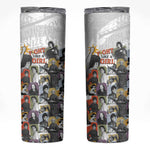 Black History Fight Like A Girl Skinny Tumbler African Feminist Icons and Bold Retro Art Style - African Pride