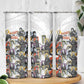 Black History Fight Like A Girl Skinny Tumbler African Feminist Icons and Bold Retro Art Style - African Pride