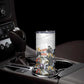 Black History Fight Like A Girl Skinny Tumbler African Feminist Icons and Bold Retro Art Style - African Pride