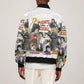Black History Fight Like A Girl Sleeve Zip Bomber Jacket African Feminist Icons and Bold Retro Art Style - African Pride