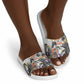 Black History Fight Like A Girl Slide Sandals African Feminist Icons and Bold Retro Art Style - African Pride