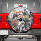 Black History Fight Like A Girl Spare Tire Cover African Feminist Icons and Bold Retro Art Style - African Pride