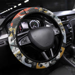 Black History Fight Like A Girl Steering Wheel Cover African Feminist Icons and Bold Retro Art Style - African Pride
