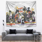 Black History Fight Like A Girl Tapestry African Feminist Icons and Bold Retro Art Style - African Pride