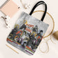 Black History Fight Like A Girl Tote Bag African Feminist Icons and Bold Retro Art Style - African Pride