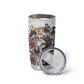 Black History Fight Like A Girl Tumbler Cup African Feminist Icons and Bold Retro Art Style - African Pride