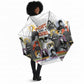 Black History Fight Like A Girl Umbrella African Feminist Icons and Bold Retro Art Style - African Pride