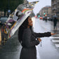 Black History Fight Like A Girl Umbrella African Feminist Icons and Bold Retro Art Style - African Pride