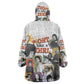 Black History Fight Like A Girl Wearable Blanket Hoodie African Feminist Icons and Bold Retro Art Style - African Pride