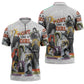 Black History Fight Like A Girl Zipper Polo Shirt African Feminist Icons and Bold Retro Art Style - African Pride