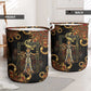 Serket Ancient Egyptian Laundry Basket with Canopic Jars and Scorpion Motif in Protection