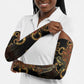 Serket Ancient Egyptian Arm Sleeves with Canopic Jars and Scorpion Motif in Protection