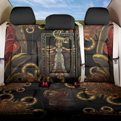 Serket Ancient Egyptian Back Car Seat Cover with Canopic Jars and Scorpion Motif in Protection