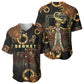 Serket Ancient Egyptian Baseball Jersey with Canopic Jars and Scorpion Motif in Protection