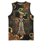 Serket Ancient Egyptian Basketball Jersey with Canopic Jars and Scorpion Motif in Protection