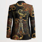 Serket Ancient Egyptian Blazer with Canopic Jars and Scorpion Motif in Protection