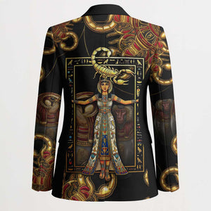 Serket Ancient Egyptian Blazer with Canopic Jars and Scorpion Motif in Protection
