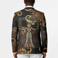 Serket Ancient Egyptian Blazer with Canopic Jars and Scorpion Motif in Protection