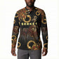 Serket Ancient Egyptian Button Sweatshirt with Canopic Jars and Scorpion Motif in Protection