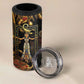 Serket Ancient Egyptian 4 in 1 Can Cooler Tumbler with Canopic Jars and Scorpion Motif in Protection