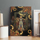 Serket Ancient Egyptian Canvas Wall Art with Canopic Jars and Scorpion Motif in Protection